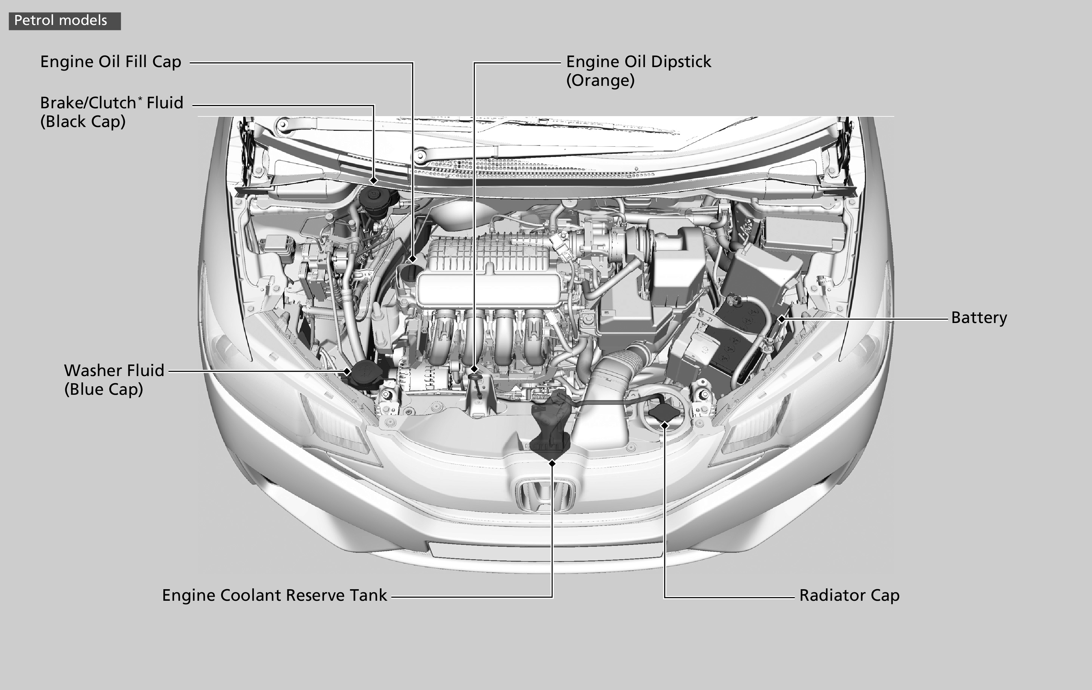 Honda Jazz Petrol Model Engine Structure